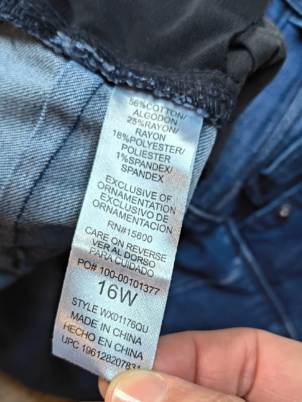 S1113 High Rise Stretch W/27" Inseamdemocracy Women's Size 16 Jeans — image 3 of 5